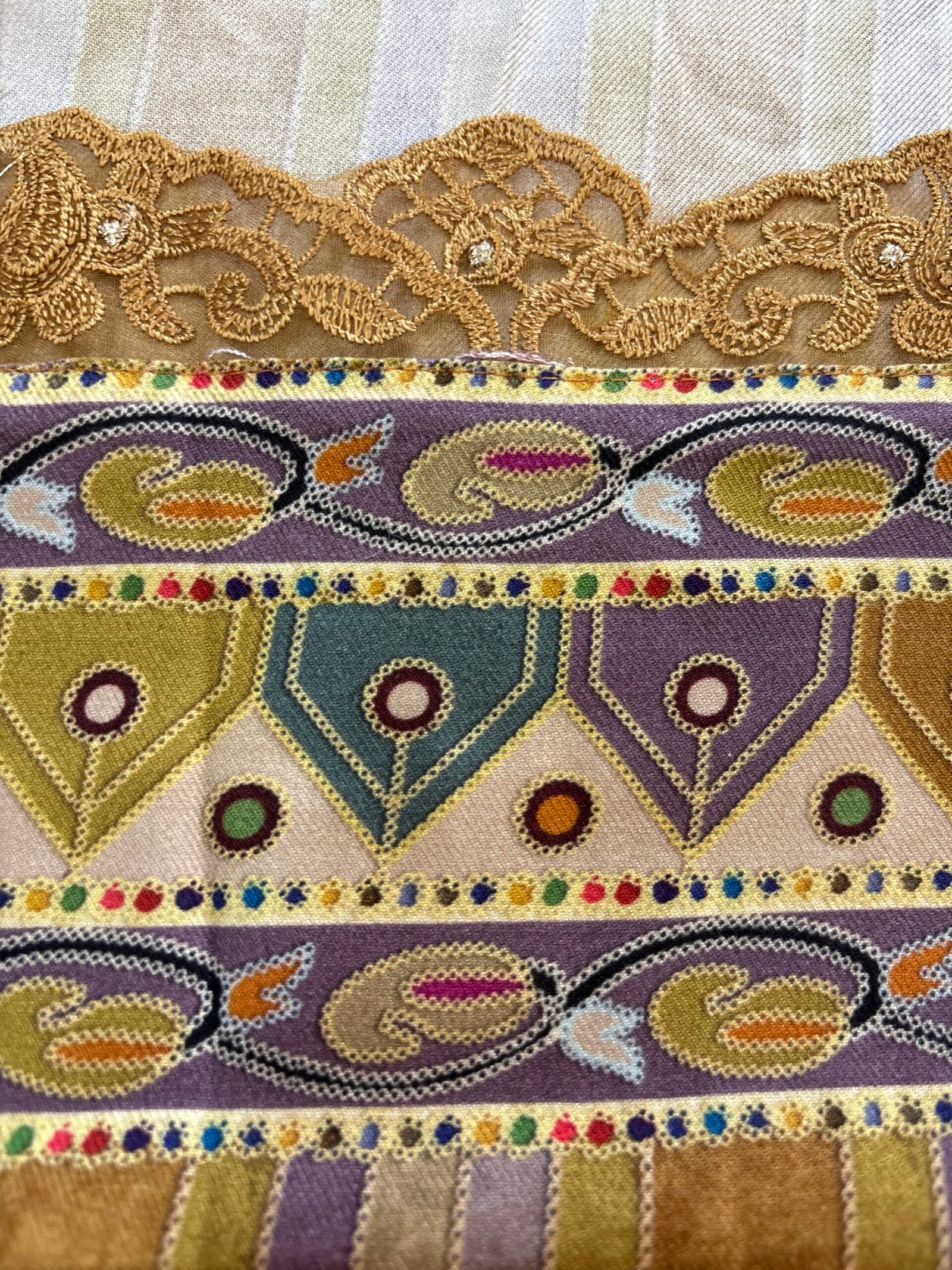 Unstitched printed viscose pashmina Shalwars with Pure Chinnon Dupatta by Ikhtirah h - Image 4