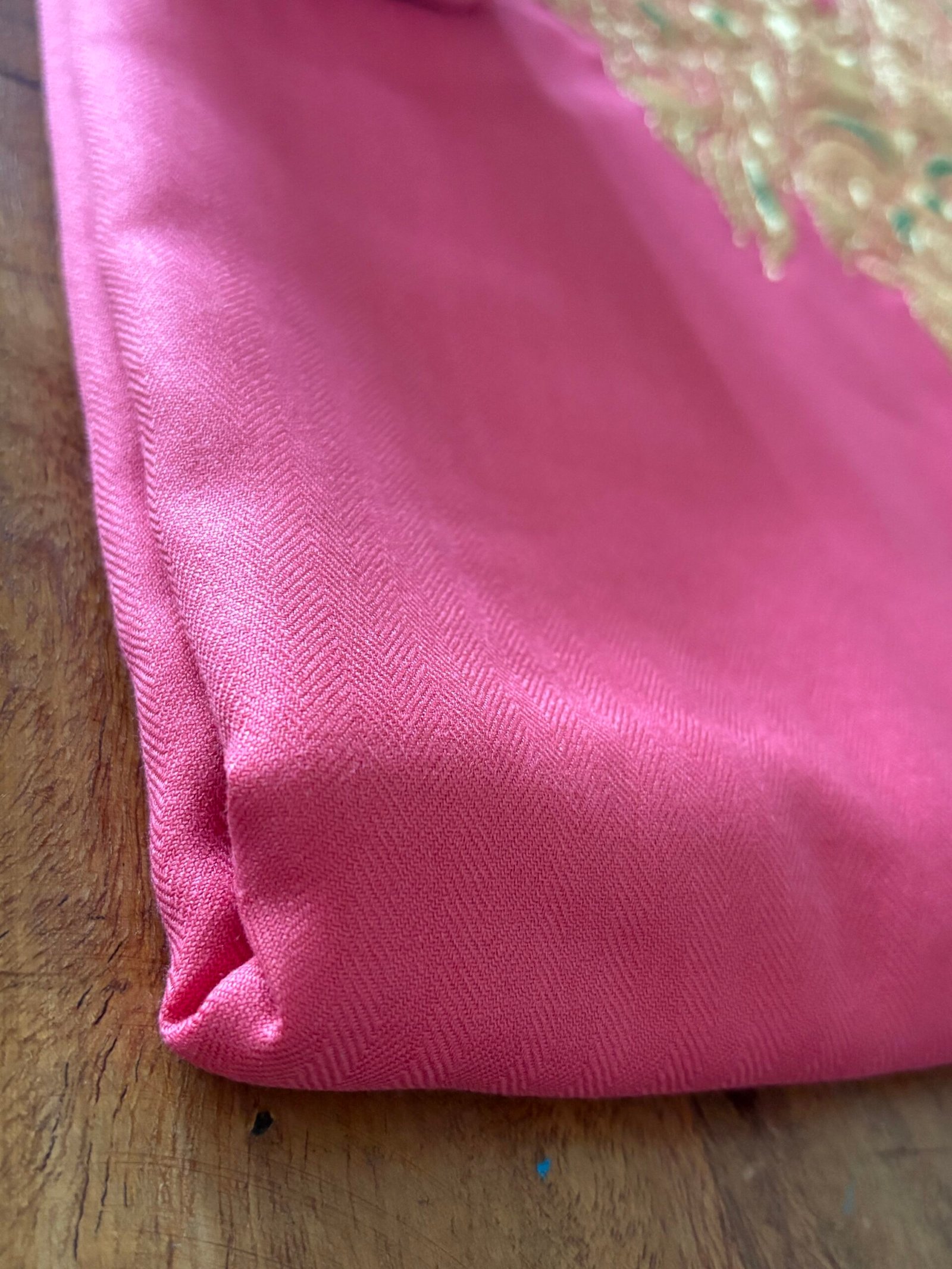 Pure Woollen Tilla Embroidered 5Mtrs Salwars with Stole by Ikhtirah - Image 4