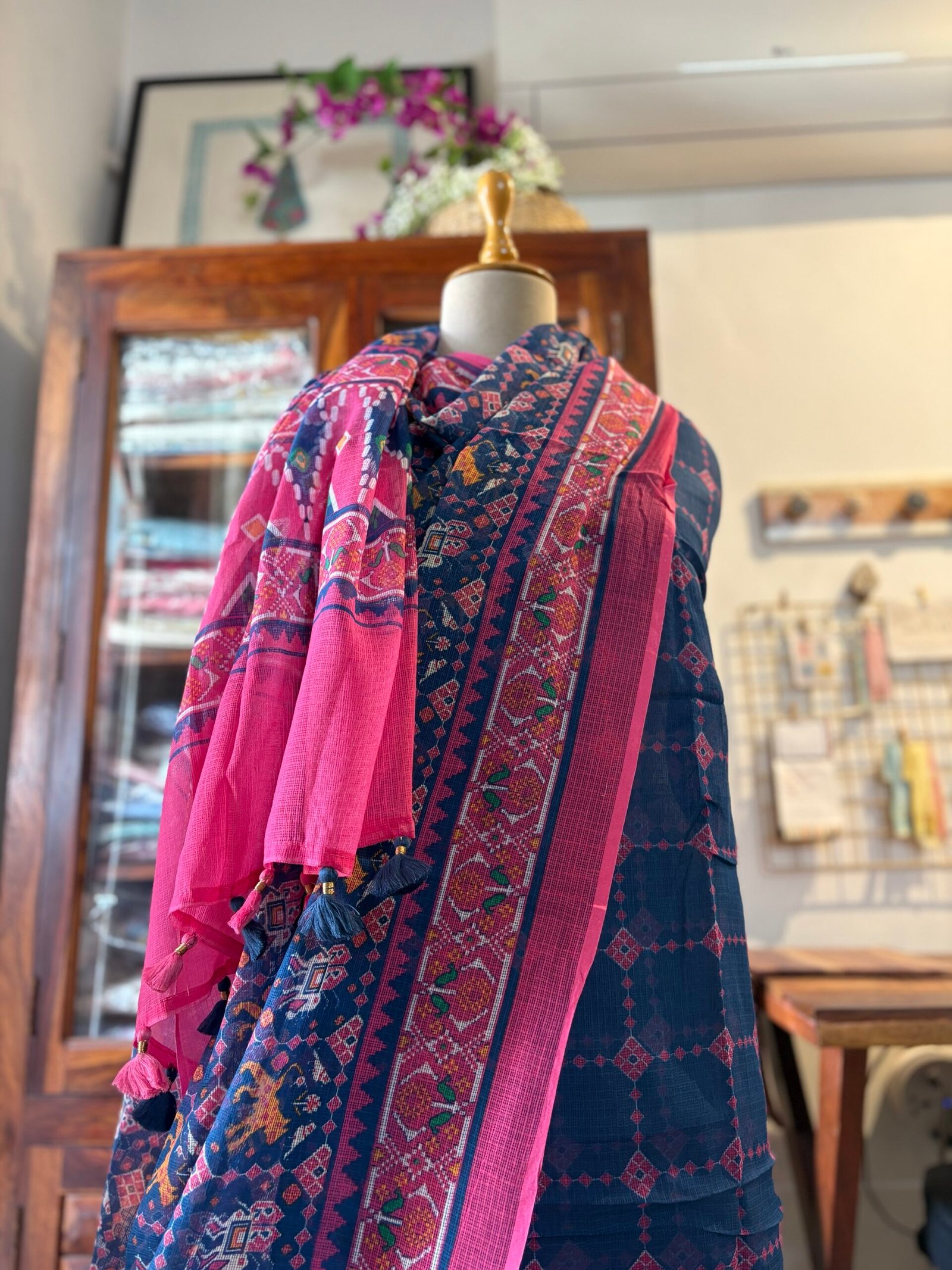 Pure Cotton Kota by Kota Patola-Bandhej inspired Salwars by Ikhtirah