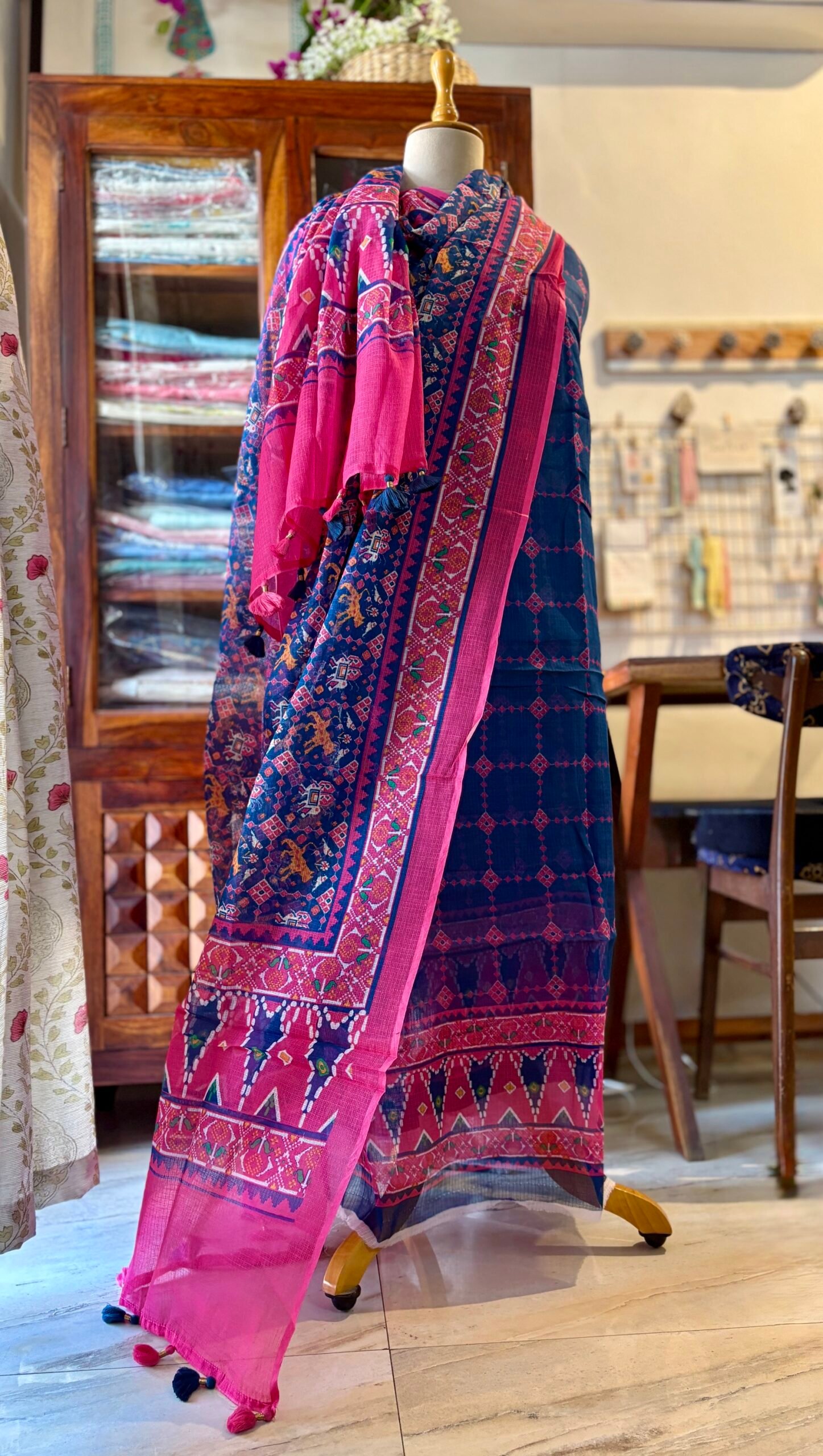 Pure Cotton Kota by Kota Patola-Bandhej inspired Salwars by Ikhtirah - Image 2