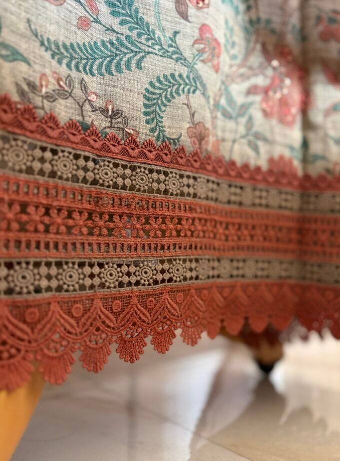 Hand Kantha worked Khadi Silk Salwar by Ikhtirah