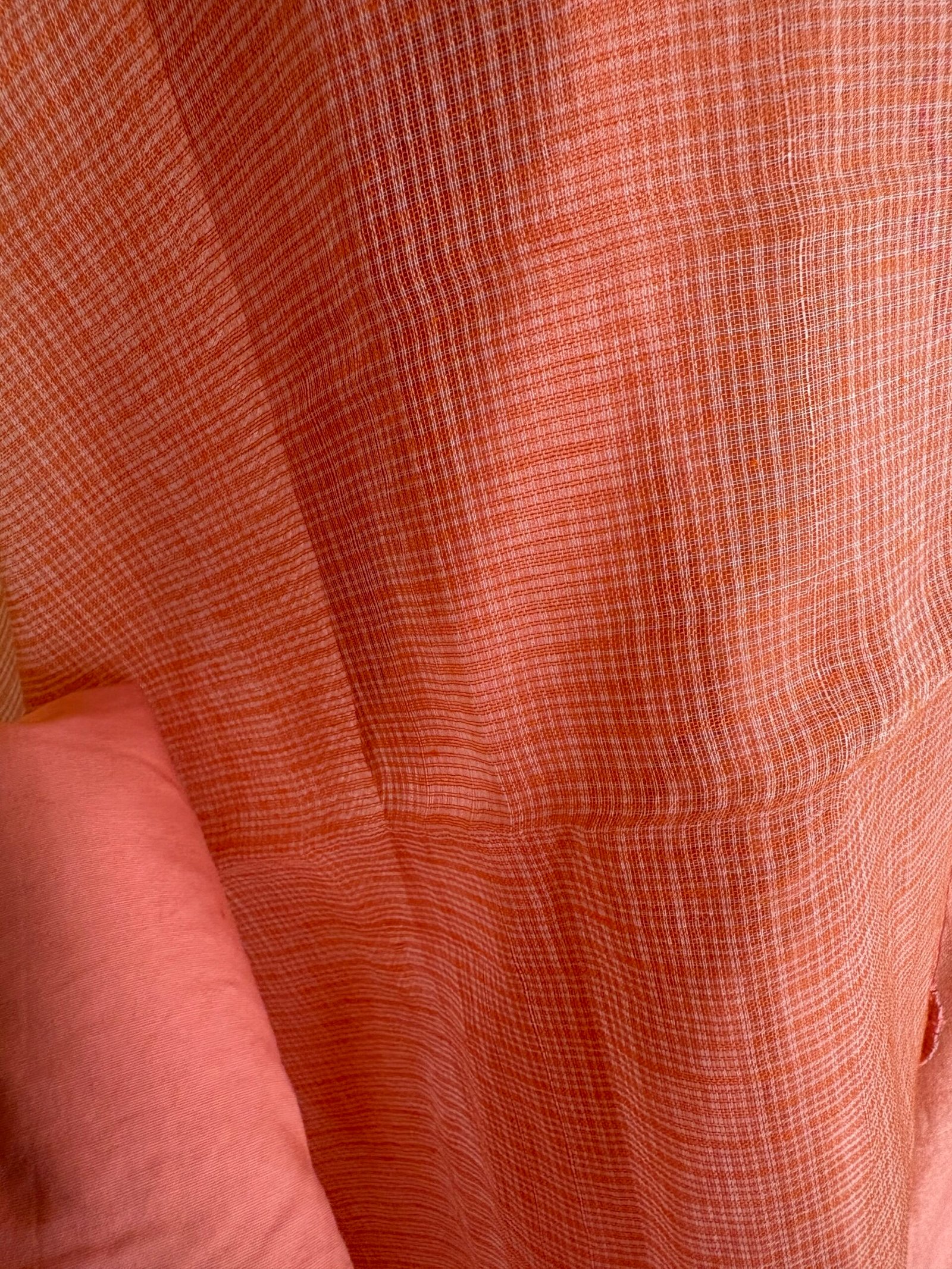 HandEmbroidered Pure Cotton Slub Salwar by Ikhtirah (Peach) - Image 8