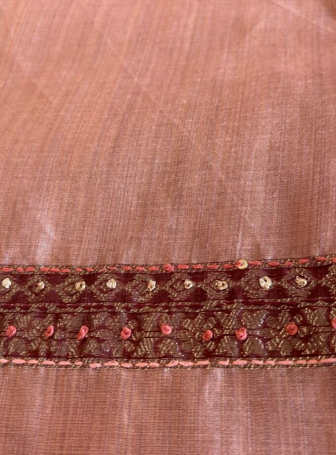 Handworked Chanderi Mul Salwars by Ikhtirah (Blush)