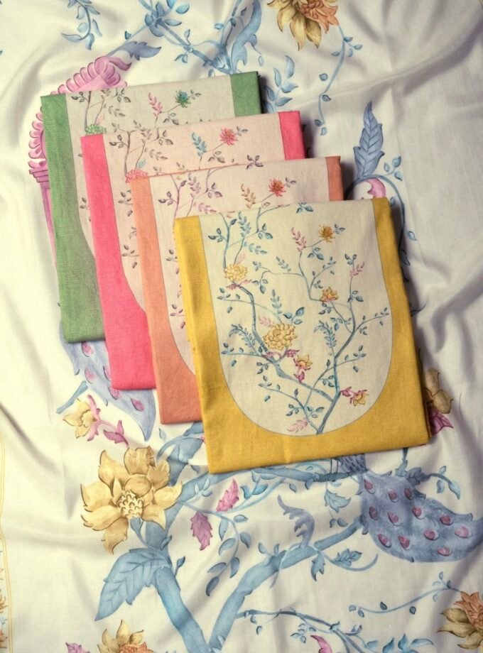 European Floral Inspired Lawn Cotton Salwars Salwars by Ikhtirah (Green)