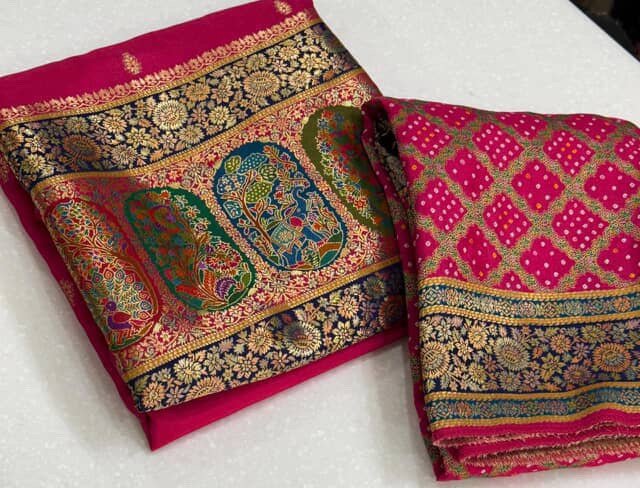 Meenakari Woven Habutai Silk Salwars by Ikhtirah