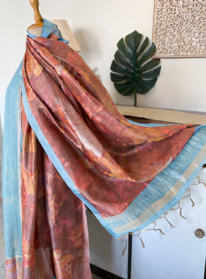 All over Woven (not printed) Pure Natural Fibre Chanderi Salwars by Ikhtirah