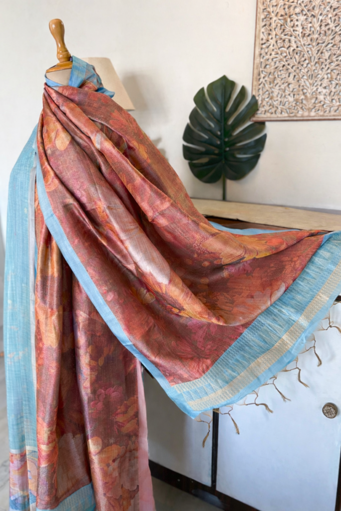 All over Woven (not printed) Pure  Natural Fibre Chanderi Cotton Salwars by Ikhtirah