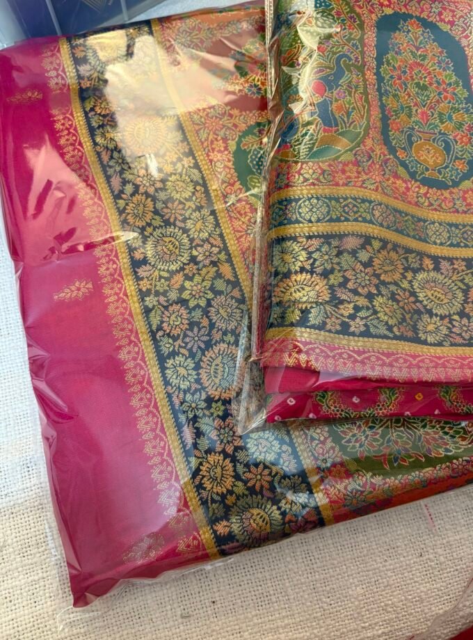 Meenakari Woven Habutai Silk Salwars by Ikhtirah