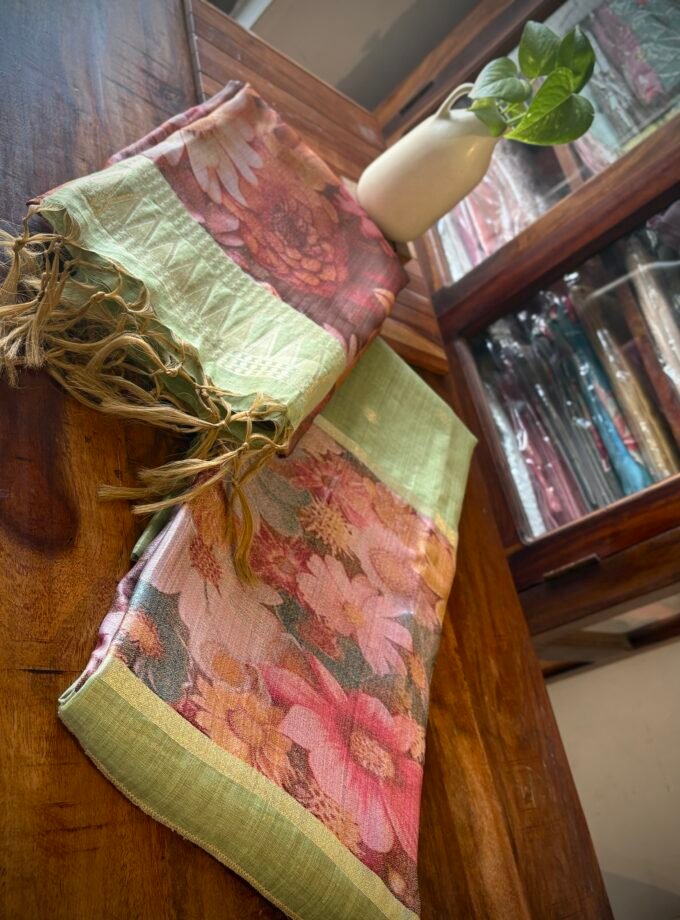 All over Woven (not printed) Pure Natural Fibre Chanderi Salwars by Ikhtirah