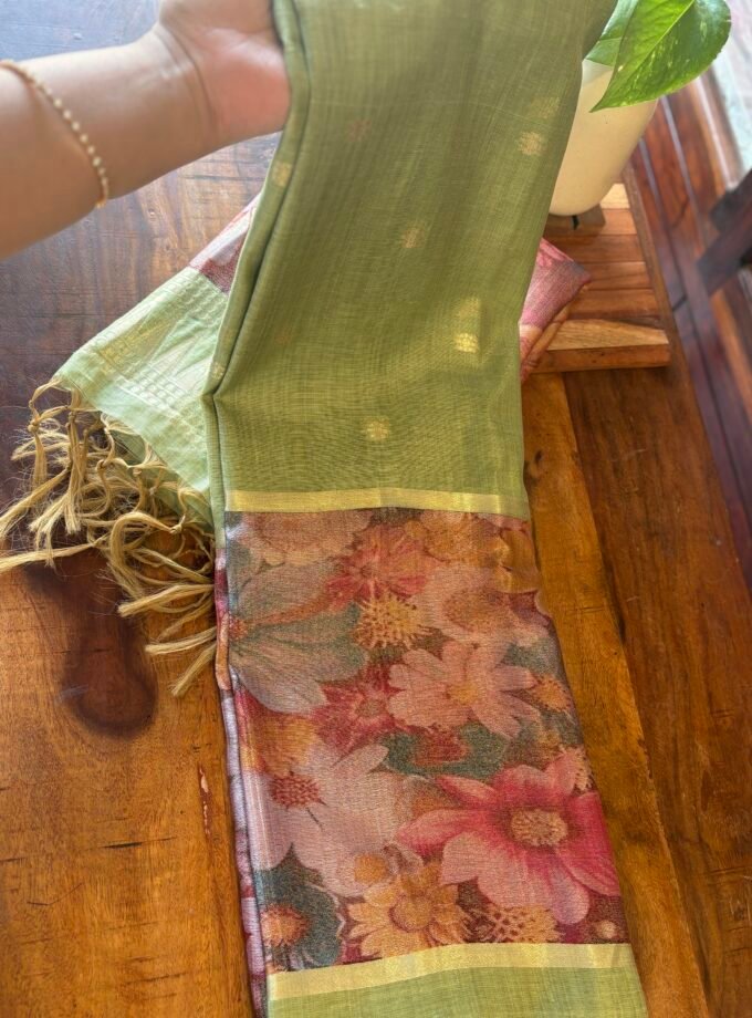 All over Woven (not printed) Pure Natural Fibre Chanderi Salwars by Ikhtirah