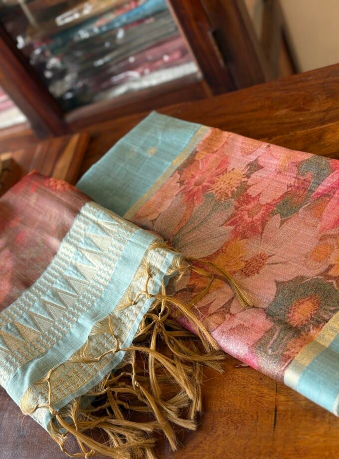 All over Woven (not printed) Pure Natural Fibre Chanderi Salwars by Ikhtirah