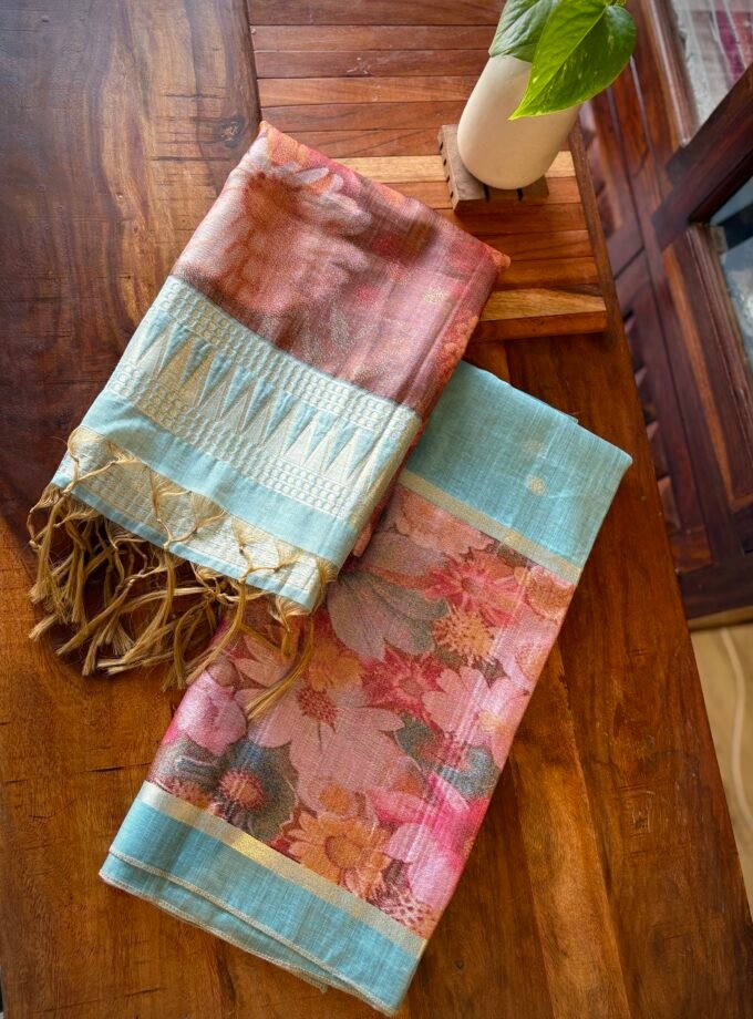 All over Woven (not printed) Pure  Natural Fibre Chanderi Salwars by Ikhtirah