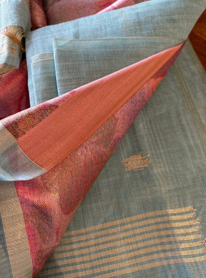 All over Woven (not printed) Pure Natural Fibre Chanderi Salwars by Ikhtirah
