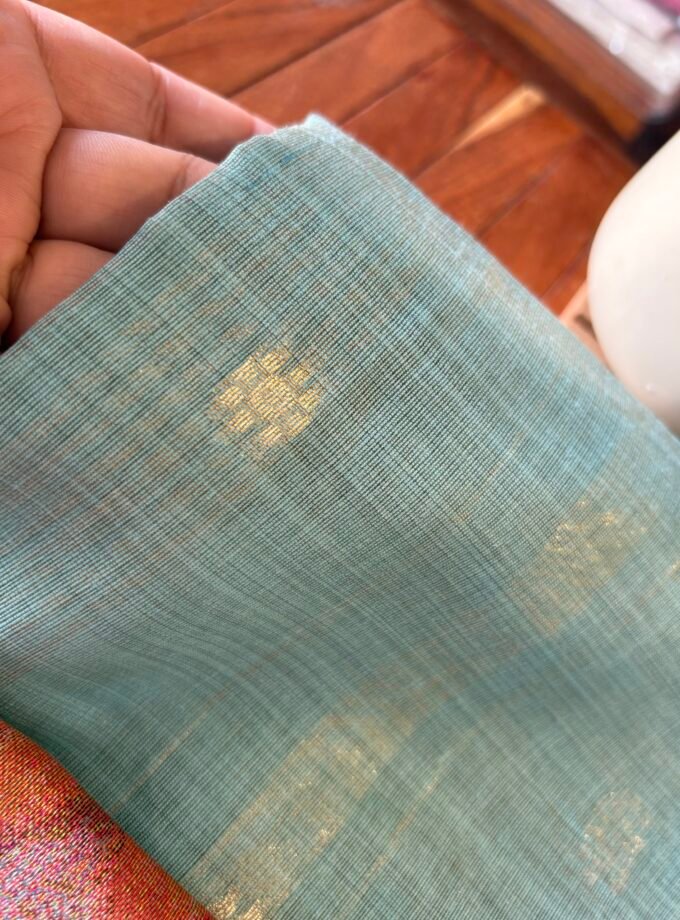 All over Woven (not printed) Pure Natural Fibre Chanderi Salwars by Ikhtirah