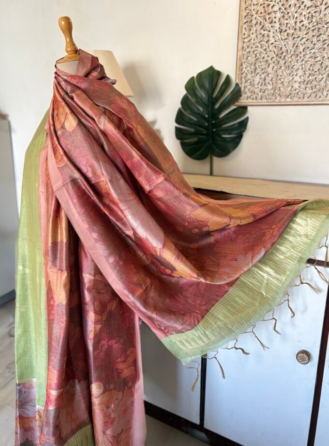 All over Woven (not printed) Pure Natural Fibre Chanderi Salwars by Ikhtirah