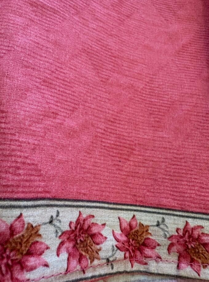 European Floral Inspired Lawn Cotton Salwars Salwars by Ikhtirah (Pink)