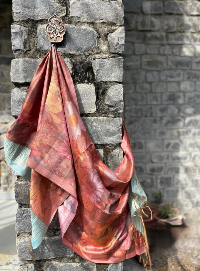 All over Woven (not printed) Pure Natural Fibre Chanderi Salwars by Ikhtirah