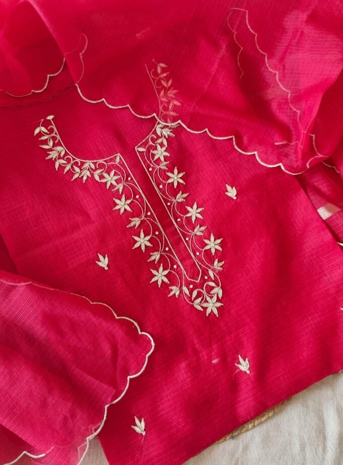 Hand Gota Patti and Zardozi Worked Kota Doriya Salwars by Ikhtirah