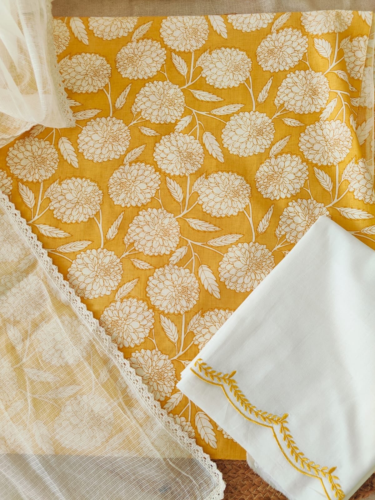 Pure Cotton Manually Embroidered Salwars by Ikhtirah - Image 2