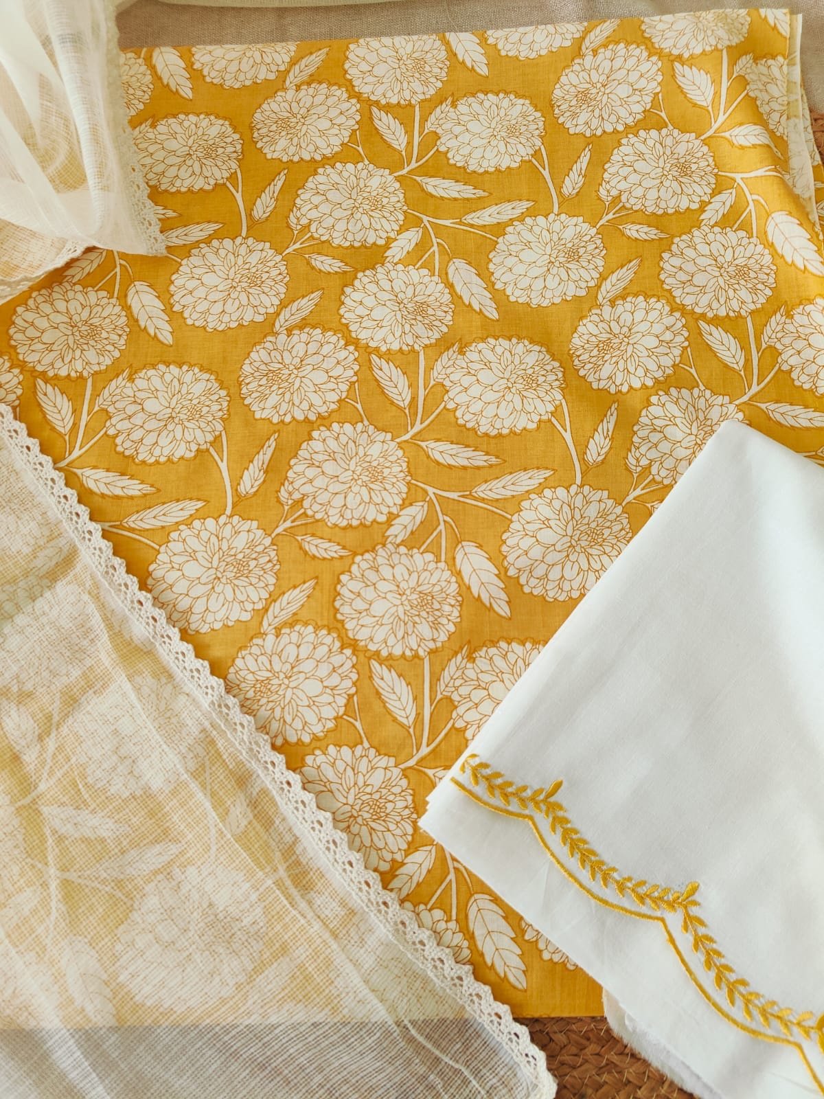 Pure Cotton Manually Embroidered Salwars by Ikhtirah - Image 3