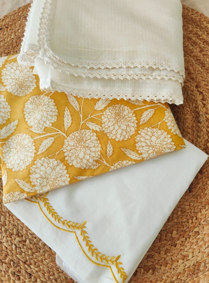 Pure Cotton Manually Embroidered Salwars by Ikhtirah