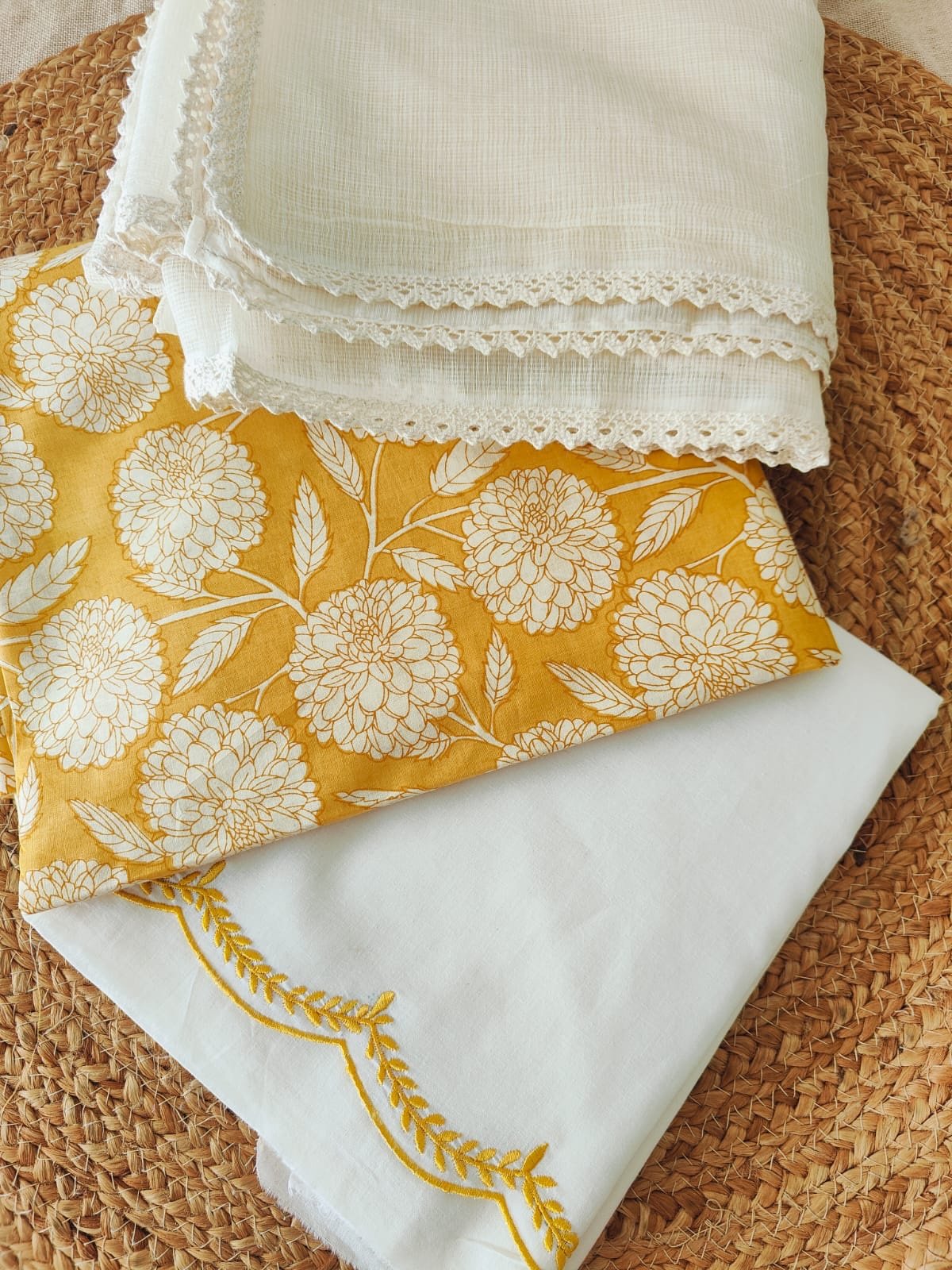 Pure Cotton Manually Embroidered Salwars by Ikhtirah