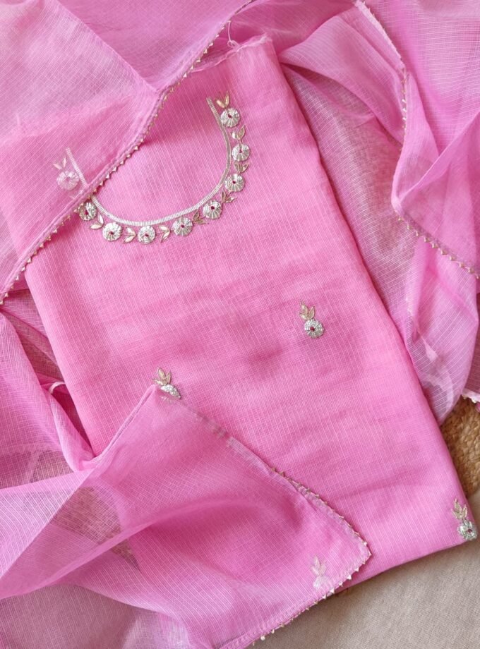 Hand Katcha Gota Patti Worked Kota Doriya Salwars by Ikhtirah