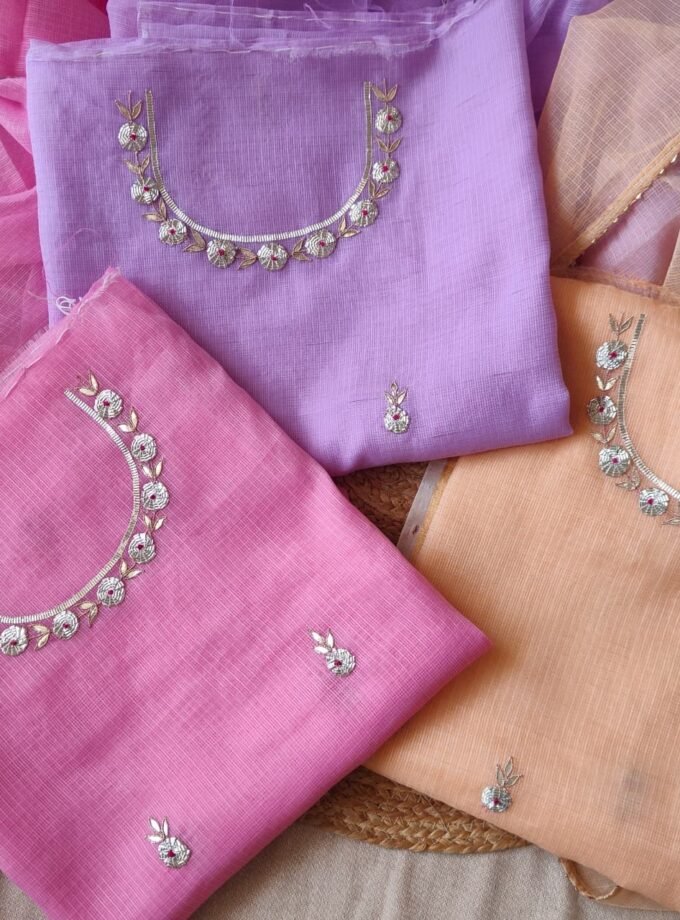 Hand Katcha Gota Patti Worked Kota Doriya Salwars by Ikhtirah