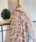 Floral Pure Glaze Cotton and Hand Highlighted Salwars by Ikhtirah