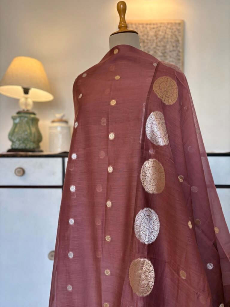 Handloom Pure Mul Chanderi Silk Salwars by Ikhtirah