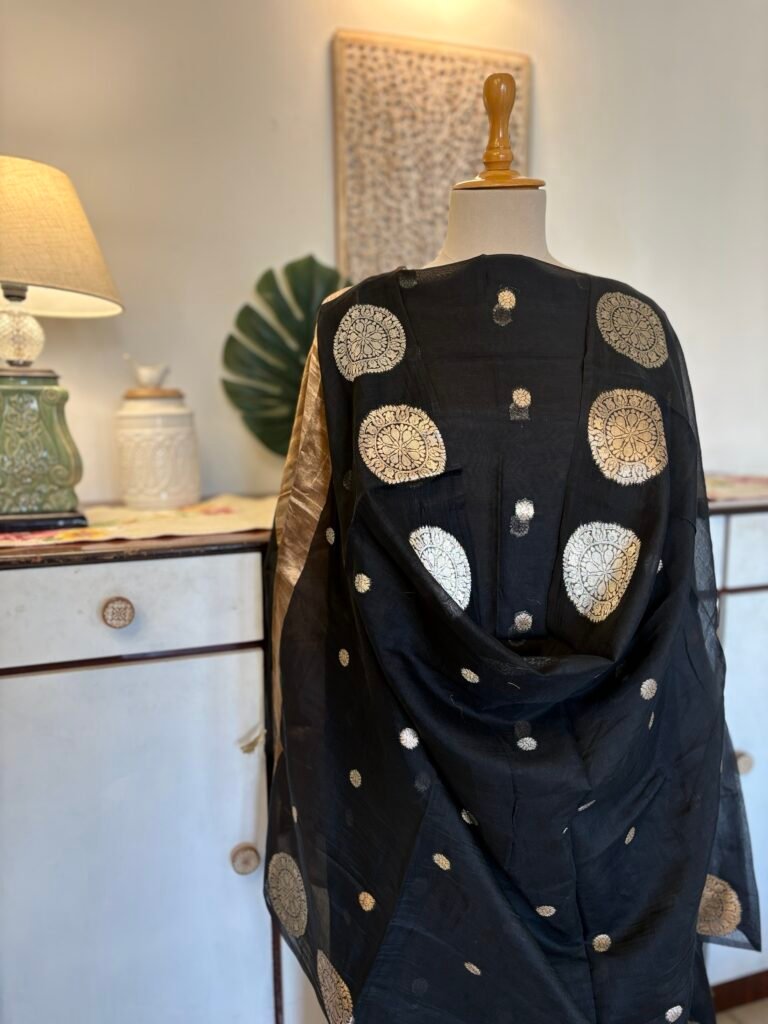 Handloom Pure Mul Chanderi Silk Salwars by Ikhtirah