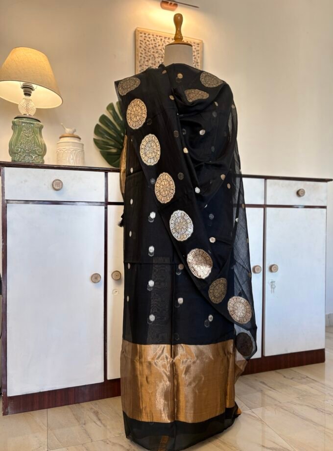 Handloom Pure Mul Chanderi Silk Salwars by Ikhtirah