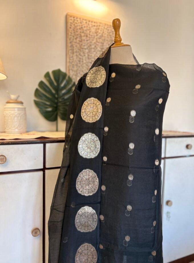 Handloom Pure Mul Chanderi Silk Salwars by Ikhtirah