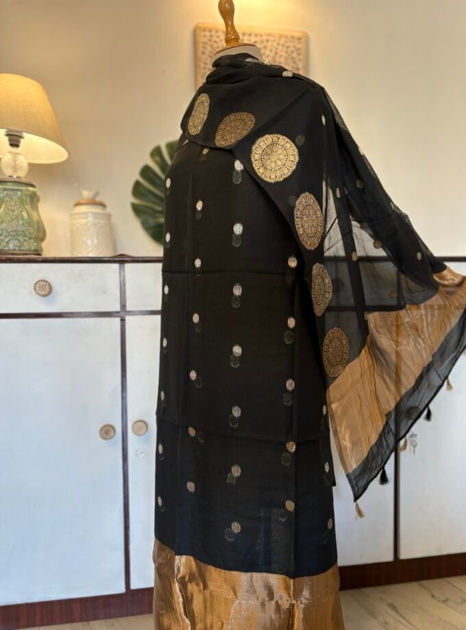 Handloom Pure Mul Chanderi Silk Salwars by Ikhtirah