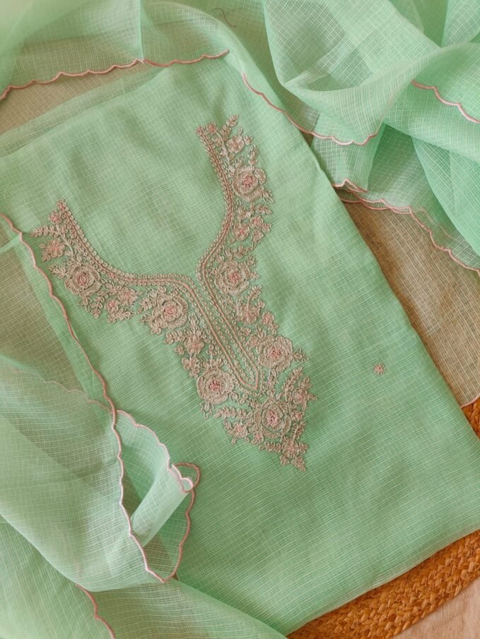 Handcrafted Mori worked Kota by Kota Salwars by Ikhtirah