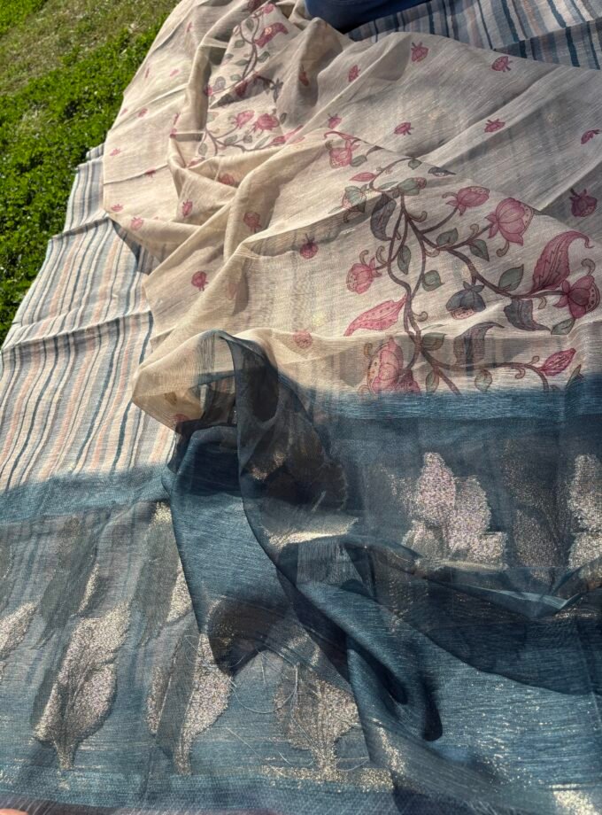 Shimmer Jamdaani Silk Salwar by Ikhtirah