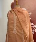 Hand Chikankari Embroidered Pure Chanderi with Mukaish worked Salwar by Ikhtirah