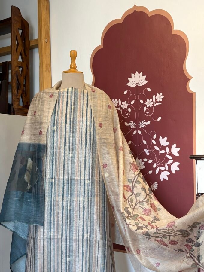 Shimmer Jamdaani Silk Salwar by Ikhtirah