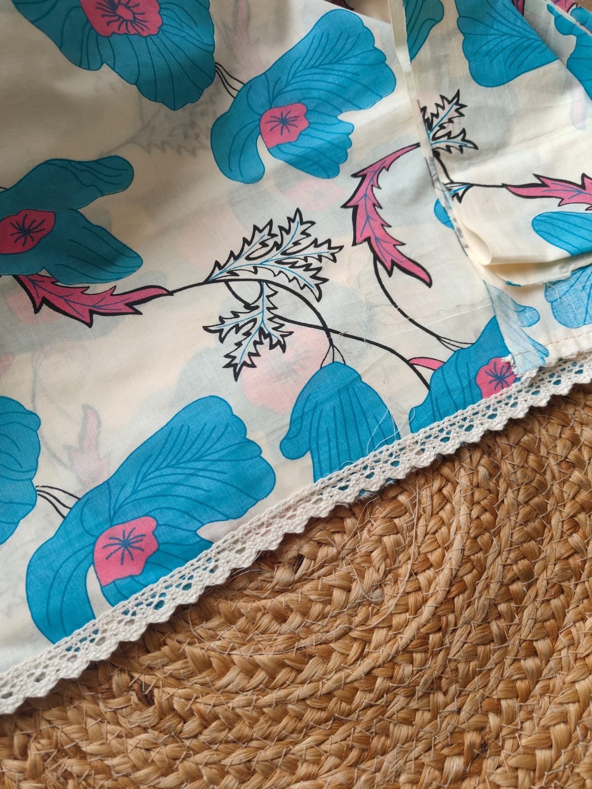 Taj Pure Cotton Lace detailed Curated Salwars by Ikhtirah - Image 5