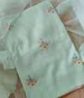 Floral Hand Embroidered Kota by Kota Salwars by Ikhtirah (Light Sea)