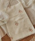 Floral Hand Embroidered Kota by Kota Salwars by Ikhtirah (Creamish White)