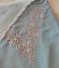 Hand Embroidered Muslin Silk with Kota Dupatta Salwars by Ikhtirah (Bluish Grey)