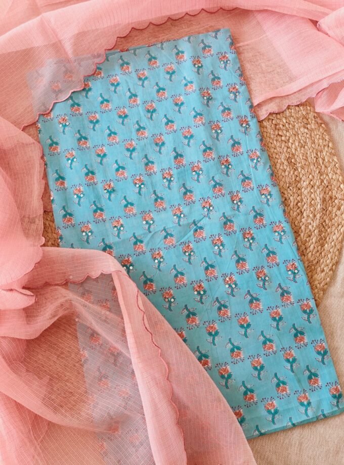 Hand Highlighted Pure Cotton Salwars by Ikhtirah