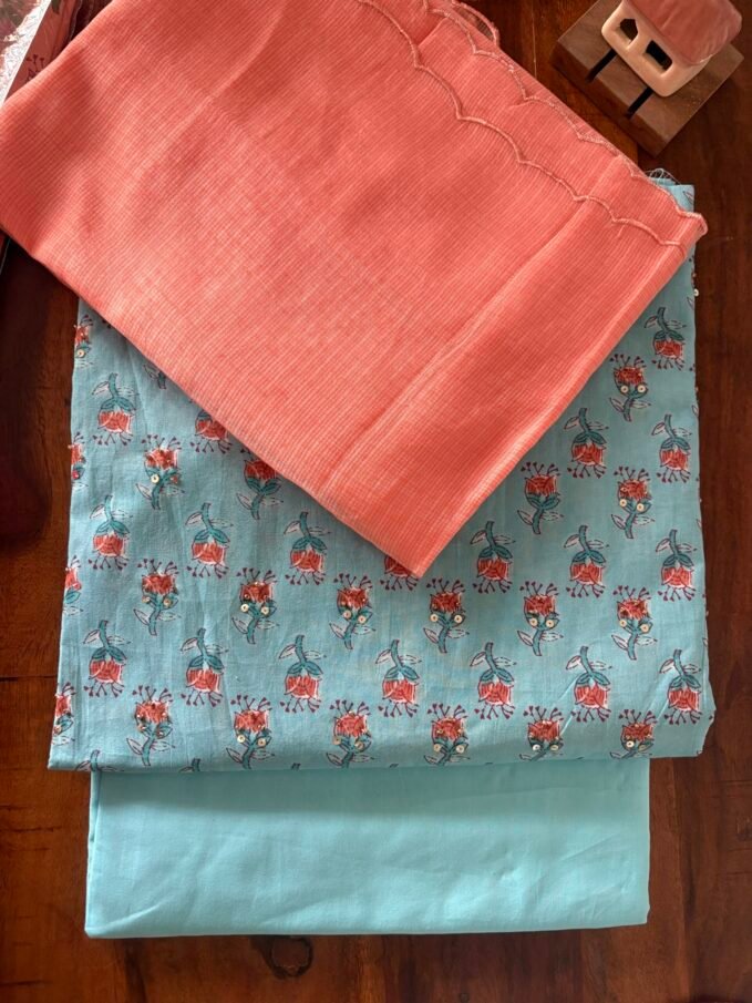 Hand Highlighted Pure Cotton Salwars by Ikhtirah