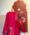 Woven Jamdaani Chanderi Floral Salwars by Ikhtirah