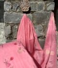 Floral Printed Zari Woven Jamdaani Chanderi Salwars by Ikhtirah