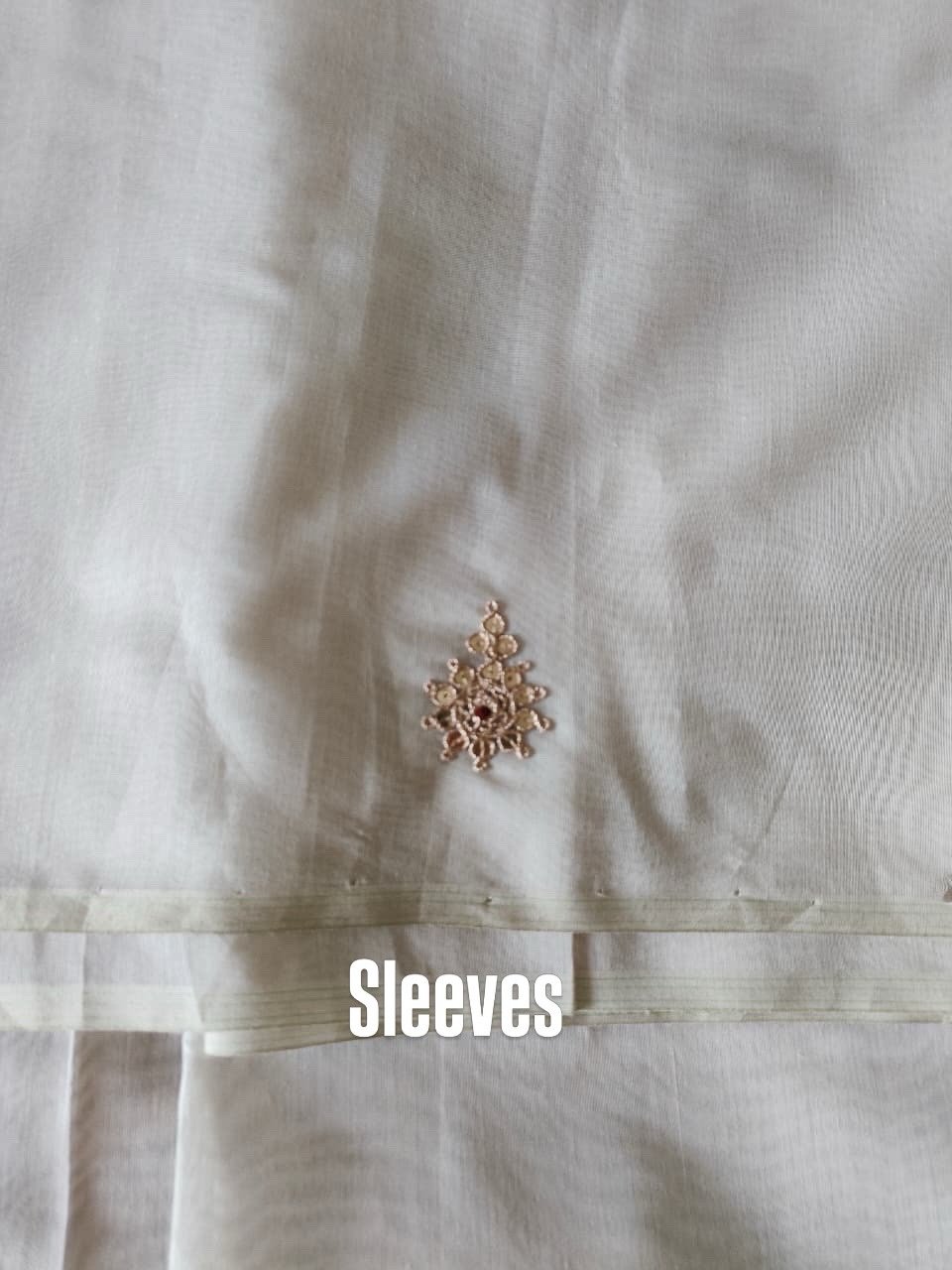 Hand Marodi Embroidered Chanderi Cotton Salwar with Moonga Cotton Duppatta by Ikhtirah - Image 4