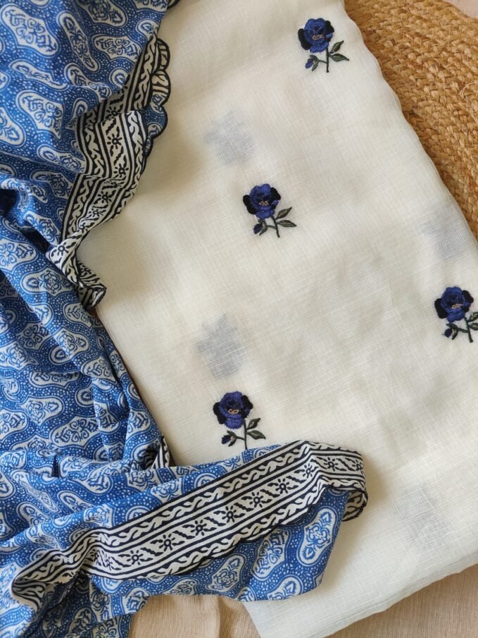 Manually Embroidered Kota Salwars by Ikhtirah