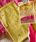 Hand Embroidered Mul Chanderi Salwar by Ikhtirah