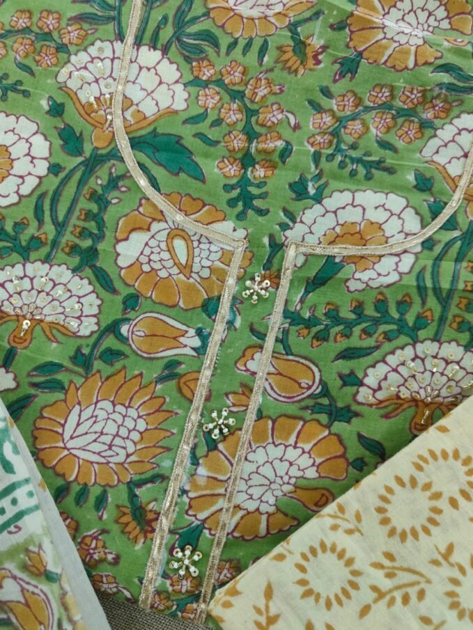 Pure Cotton Curated Handcrafted Salwars by Ikhtirah